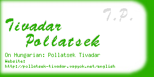 tivadar pollatsek business card